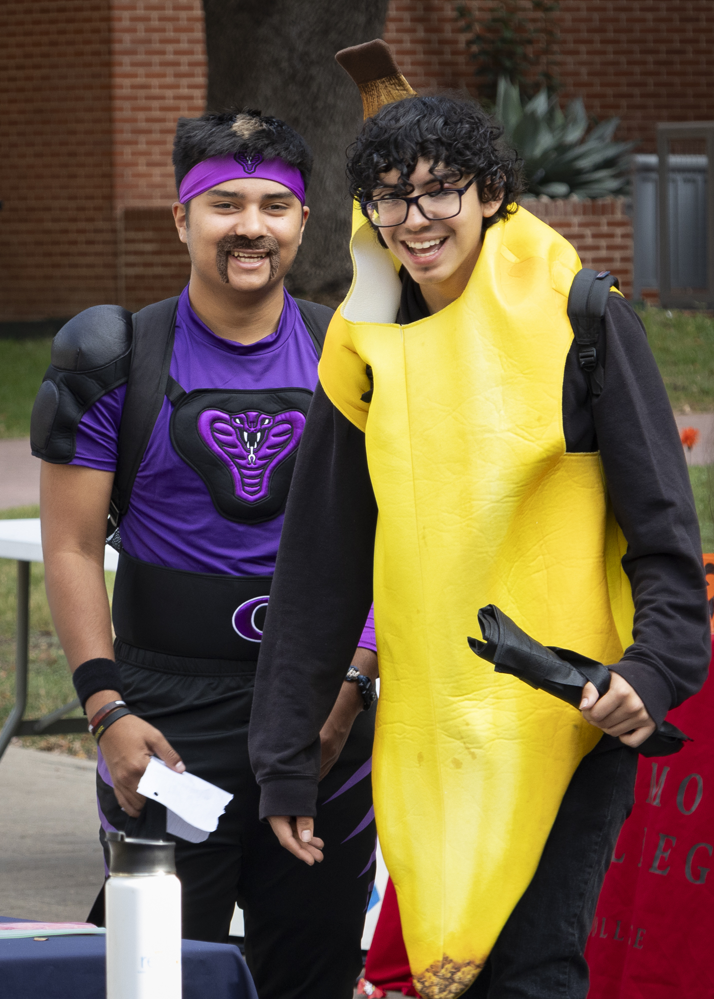 Students show off their costumes at SAC’s Screamfest Halloween celebration Thursday. Photo by Natalia Edwards.