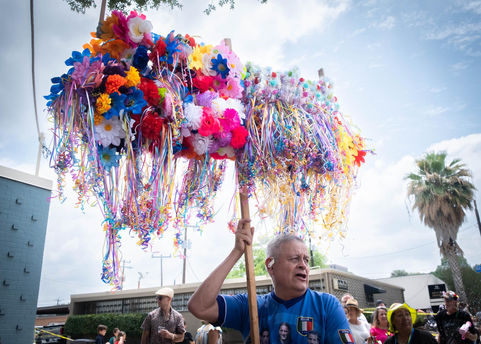 SAC Celebrates Centennial in Battle of Flowers Parade