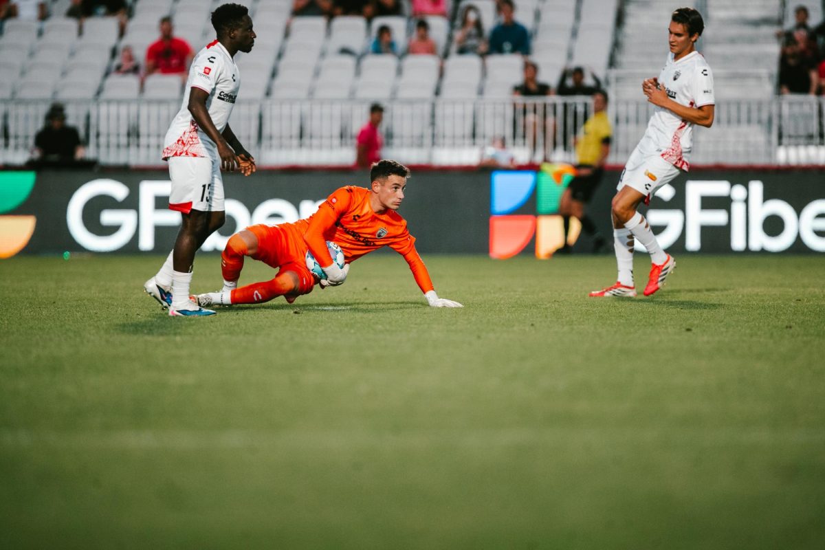 SAFC goalkeeper Joey Batrouni made a crucial save in the final minutes of the road match against Phoenix Rising FC 